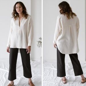 Laude the Label Oversized Tunic in Coconut Milk